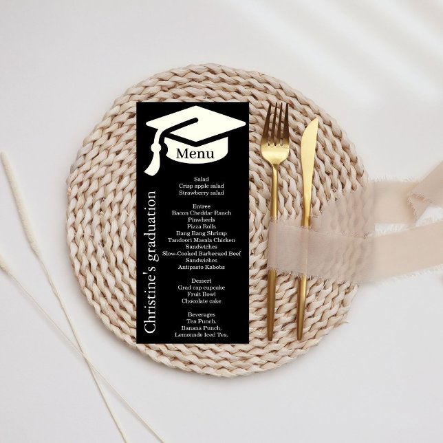 Dinner-Menü mit schwarz-weiß-Graduierung Menükarte (Von Creator hochgeladen)