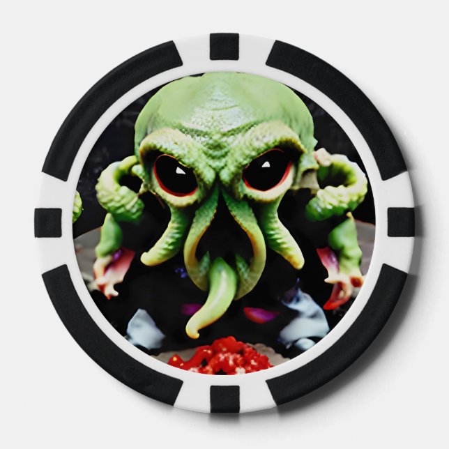 Dinner with Cthulhu Pokerchips (Vorderseite)