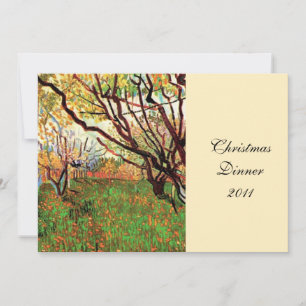 Dinnerparty, Obstgarten in Blüte Vincent van Gogh Einladung