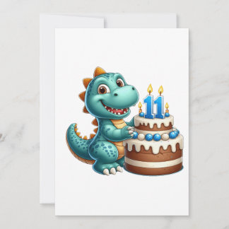 Dino 11. Geburtstag Einladung