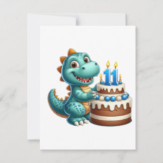 Dino 11. Geburtstag Einladung