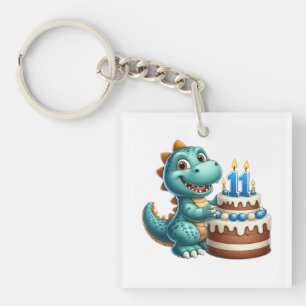 Dino 11. Geburtstag Schlüsselanhänger