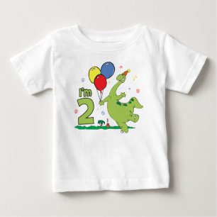Dino 2. Geburtstag Baby T-shirt