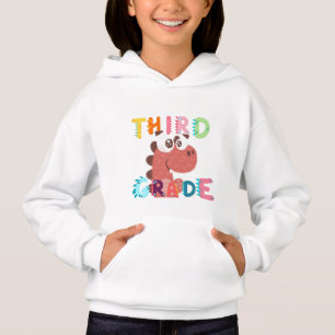 Dino 3. GRADE Schülerschule für Squad Hoodie