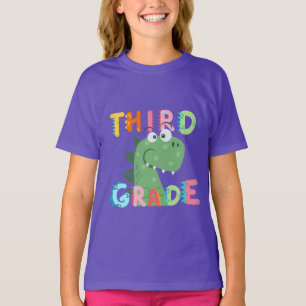 Dino 3. GRADE Squad Lehrerin Schülerschule T-Shirt