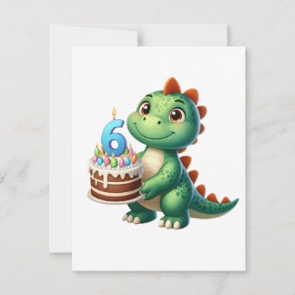 Dino 6. Geburtstag Einladung