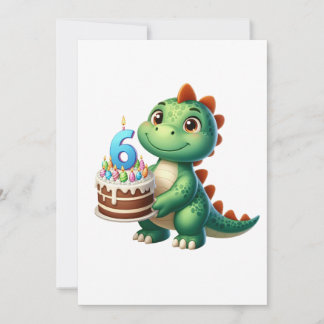 Dino 6. Geburtstag Einladung