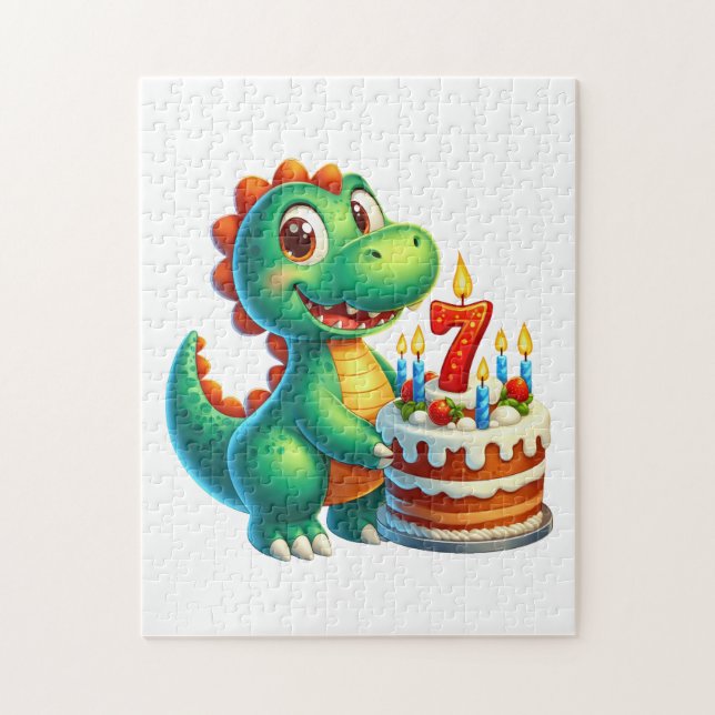 Dino 7. Geburtstag (Vertikal)