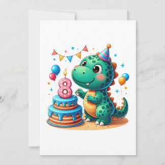Dino 8. Geburtstag Einladung