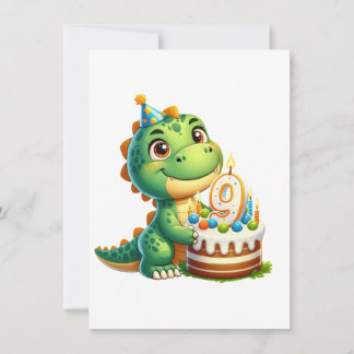 Dino 9. Geburtstag Einladung