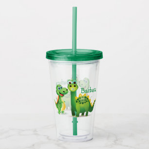 Dino-Acryltumbler personalisieren Acryltrinkbecher