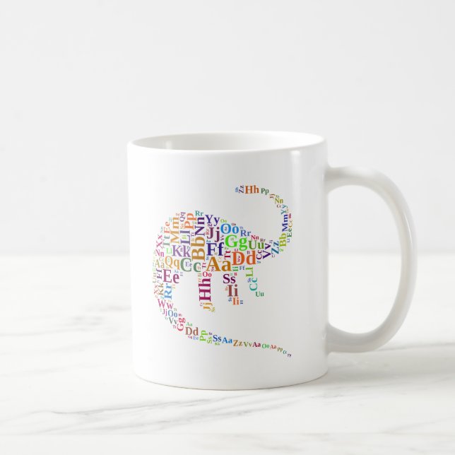 Dino-Alphabet Kaffeetasse (Rechts)