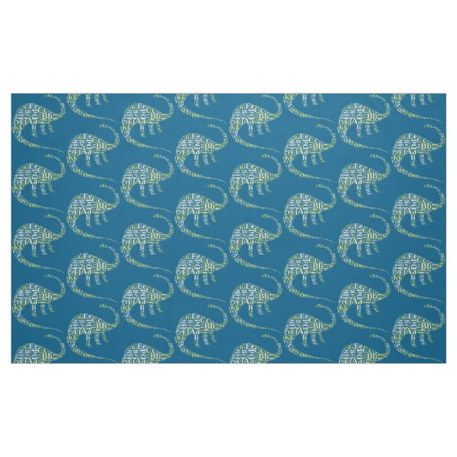 Dino-Alphabet Stoff (Fat Quarter (45,7 x 55,9 cm))