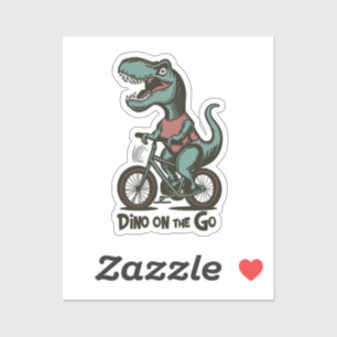 Dino auf Achse Aufkleber
