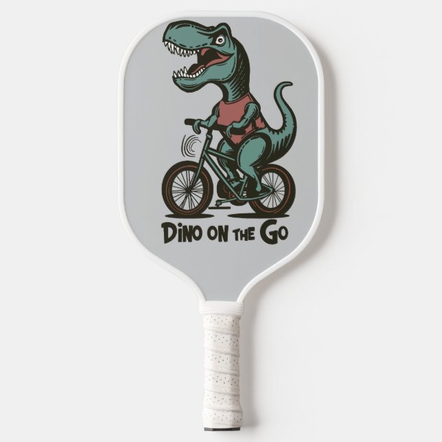 Dino auf Achse Pickleball Schläger (Vorderseite)