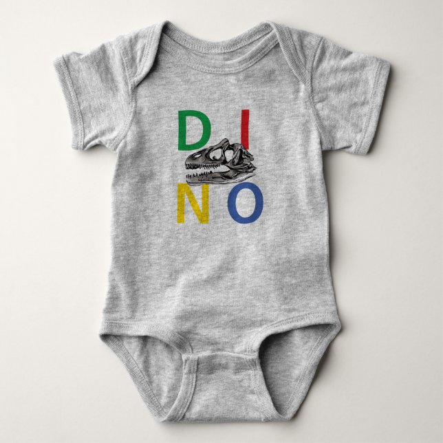 DINO - Baby Jersey Bodysuit Baby Strampler (Vorderseite)