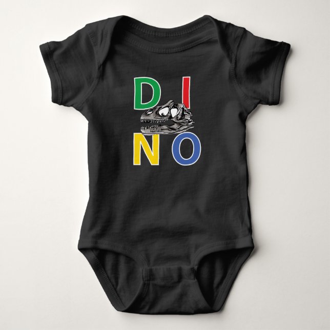 DINO - Baby Jersey Bodysuit Strampler (Vorderseite)