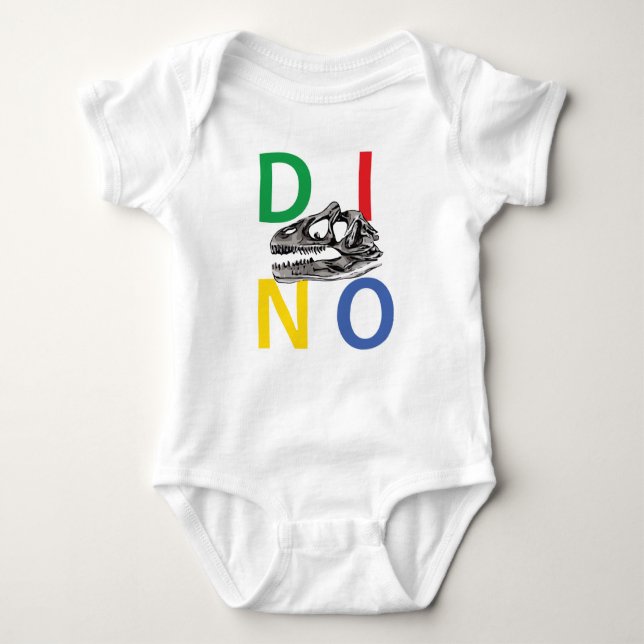 DINO - Baby Jersey Bodysuit Strampler (Vorderseite)