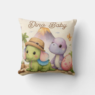 Dino Baby Kissen   Süße Pastell-Dinosaurier-Dekora