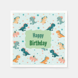 Dino Baby Napkins Serviette