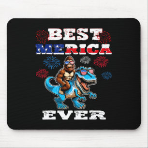 Dino Bigfoot 4. Juli 1776 Boys American Flag Mousepad