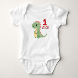 Dino Birthday 1 Heute Baby Strampler