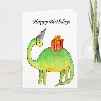 Dino Birthday Card Karte