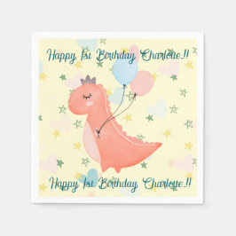 Dino Birthday Party Serviette