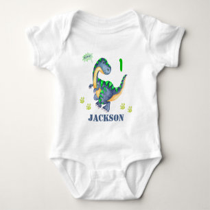 Dino Bodysuit Boy Dinosaurier Bodysuit Dino Hemd Baby Strampler