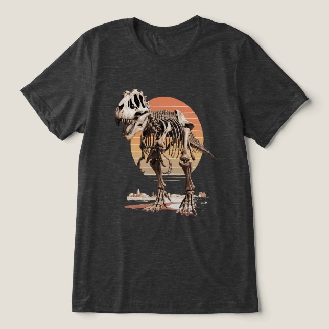 Dino Bones Tri-Blend Shirt (Design Vorderseite)