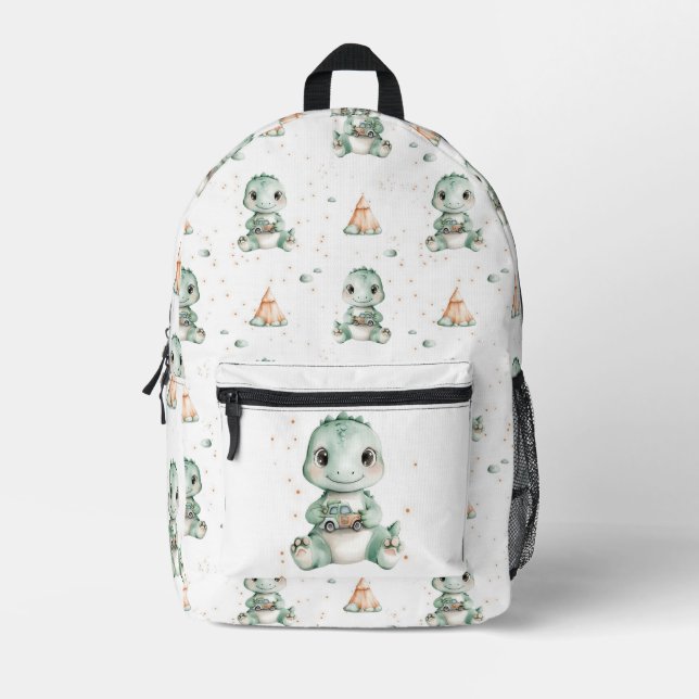 Dino Camp Explorer Bedruckter Rucksack (Vorderseite)