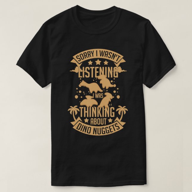 Dino Chicken Nugget Dinosaur Nugs Veggie Funny T-S T-Shirt (Design vorne)