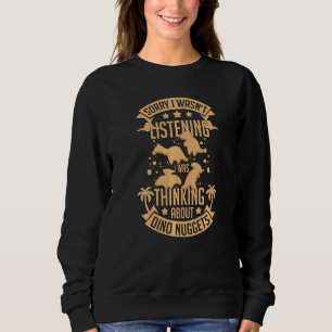 Dino Chicken Nugget Dinosaur Nugs Veggie Sweatshirt