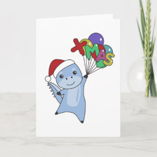 Dino Christmas Dinos Winter Animals Karte