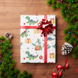 Dino Christmas Geschenkpapier