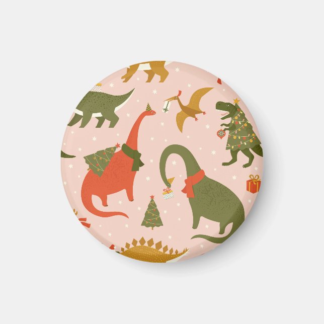 Dino Christmas Party: Tree Rex Magnet (Vorne)