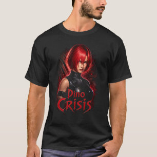 Dino Crisis Regina 04 Einfaches dunkles T-Shirt