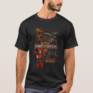 Dino Crisis Regina 05 Einfaches dunkles T-Shirt