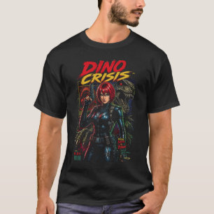 Dino Crisis Regina Einfaches dunkles T-Shirt