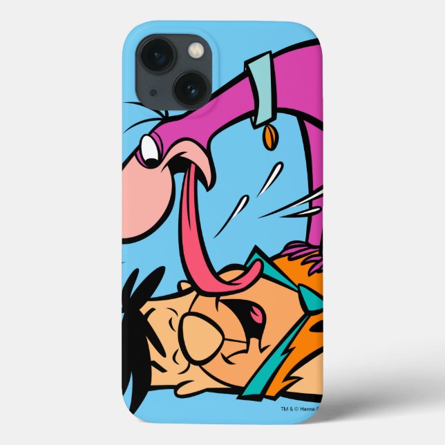 Dino, der FredFlintstone leckt Case-Mate iPhone Hülle (Rückseite)