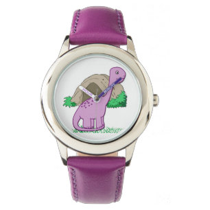 Dino die Dinosaurier-Niedliche Kinderuhr Armbanduhr