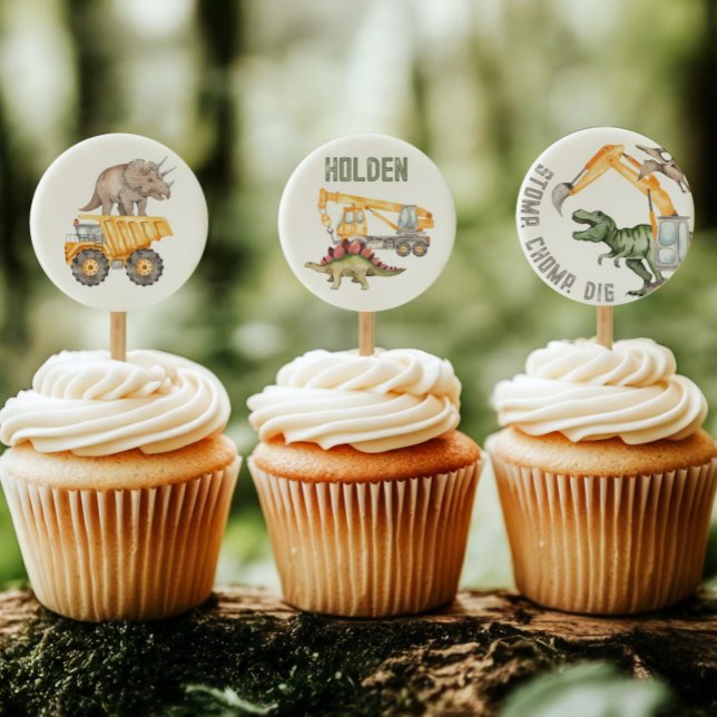 Dino-Dig Cupcake Topper Sheet (Von Creator hochgeladen)