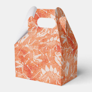 Dino Dig Orange Favor Box Geschenkschachtel