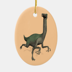 Dino Dinosaur Gallimimus Keramik Ornament