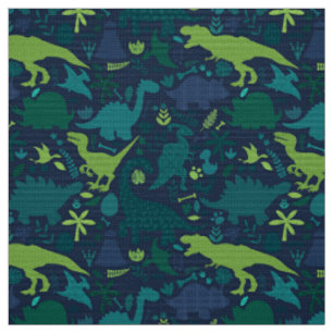 Dino Doodle Silhouetten Kinder Dinosaurier Stoff