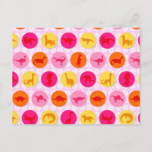 Dino Dots Postkarte
