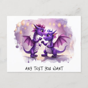*~* Dino Einladung Tanz AP48 PHOTO Drache Postkart Postkarte