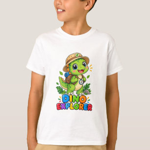 Dino Explorer Kids T-Shirt – Süßes Dinosaurier-Abe