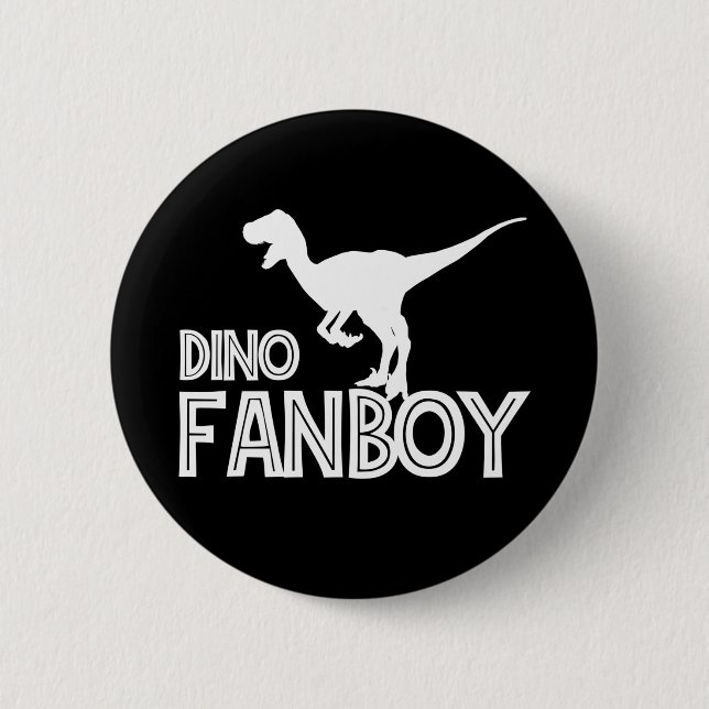 Dino Fanboy - Dinosaur Lover Button (Vorderseite)