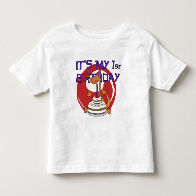 Dino First Birthday Tshirts und Geschenke (Vorderseite)